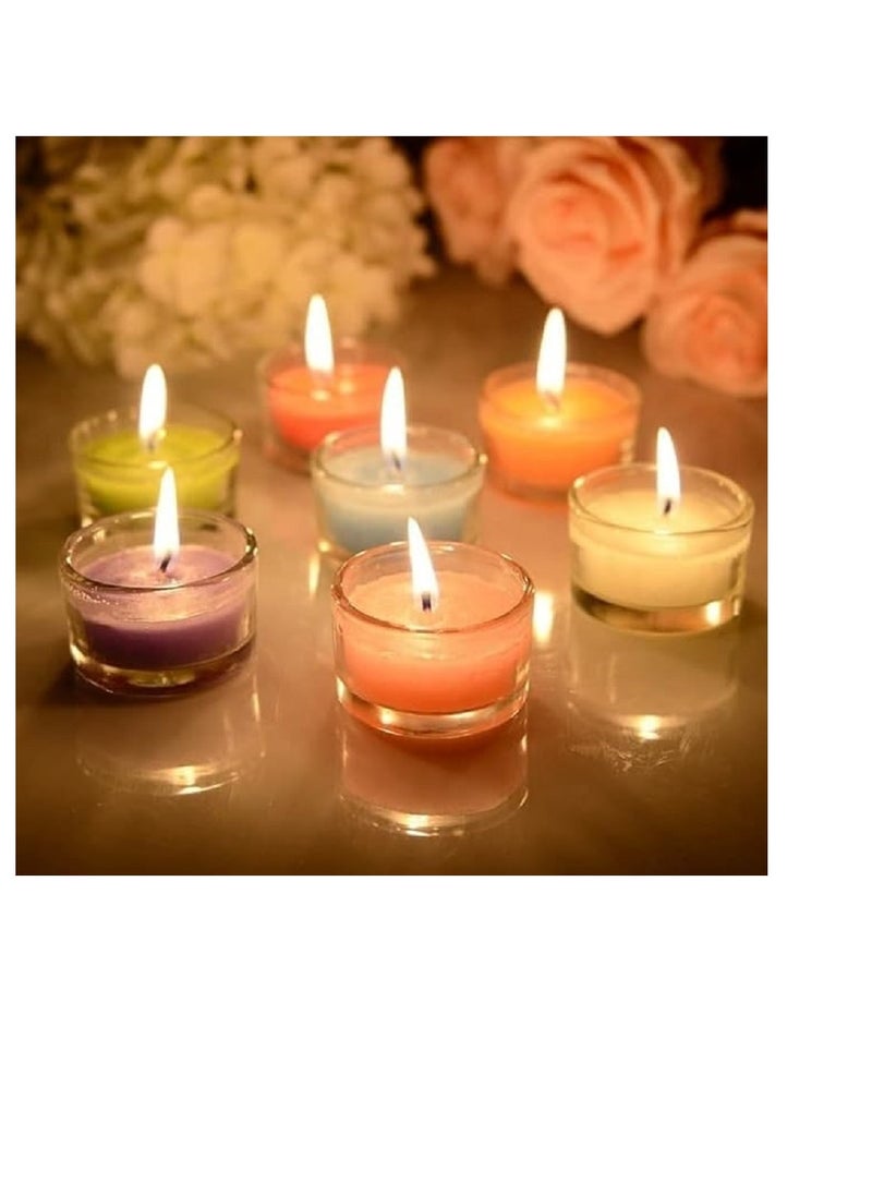 4 Pieces of Premium Scented Candles with Distinctive Scents in a Glass Jar for Relaxation and Home Decor (Multi-Colors and Scents)