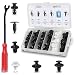 Ajxn 100 PCS Lower Hood Clips Push Pins Clip Removal Tool Set Automotive Bumper Clips Shield Retainers Replacement Car Tool Kit Plastic Rivets with Fastener Remover for Most Cars White - Image 2