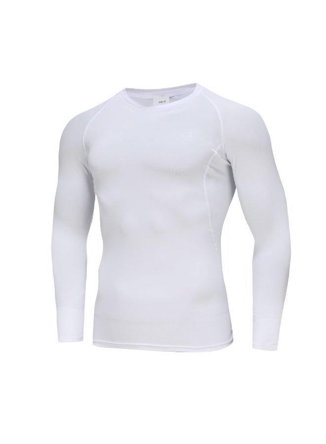 Men's Shapewear Sports Top, Quick-Dry Crew Neck Slim-Fit Long-Sleeve T-Shirt, Body Shaping Undershirt, Abdominal Control Shapewear for Fitness - Image 2