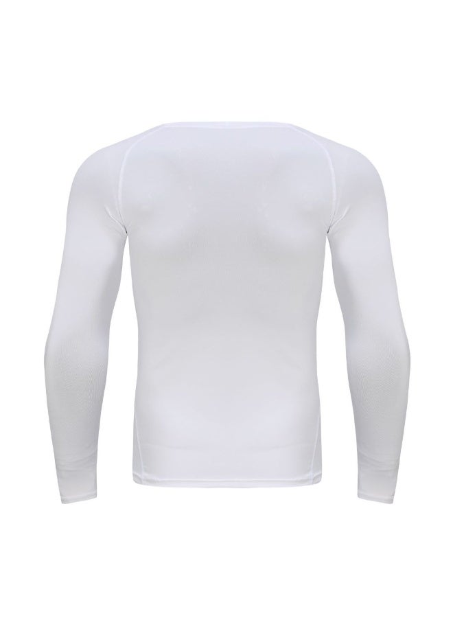 Men's Shapewear Sports Top, Quick-Dry Crew Neck Slim-Fit Long-Sleeve T-Shirt, Body Shaping Undershirt, Abdominal Control Shapewear for Fitness - Image 3