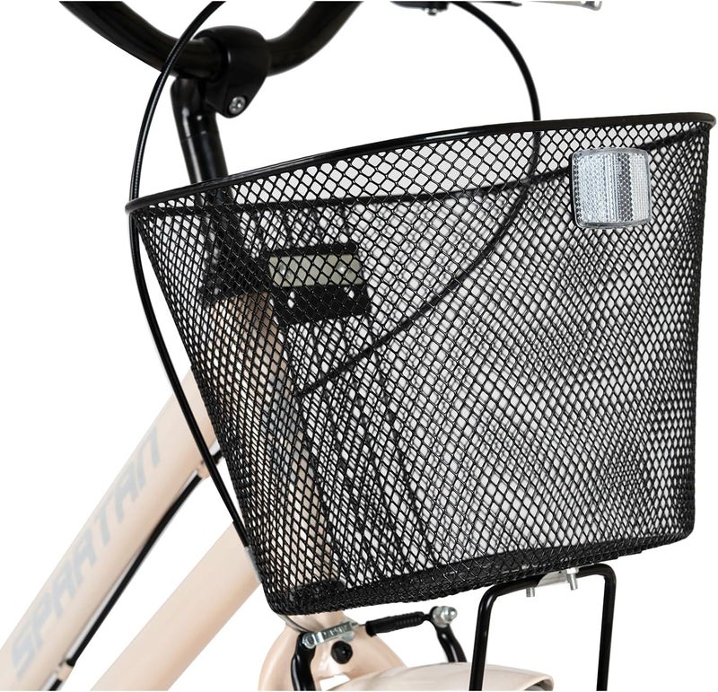 Spartan 20" Classic City Bike – White Ash, Lightweight Steel Frame, Single Speed, Adjustable Saddle, Front & Rear Brakes, Urban Bicycle for Kids Ages 6-9, Easy-to-Ride Commuter Bike | SP-3293 - Image 4