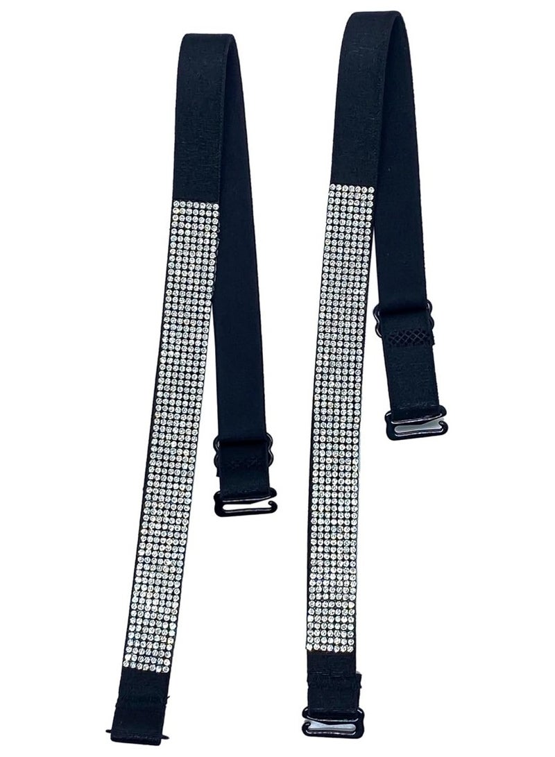 Bracelet bra with anti-slip lobes and adjustable size on the shoulder - black - Image 1