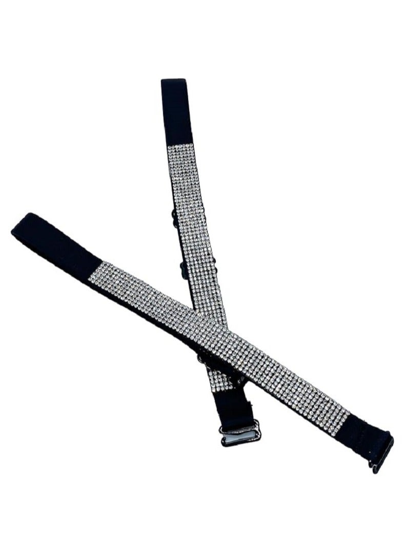 Bracelet bra with anti-slip lobes and adjustable size on the shoulder - black - Image 2