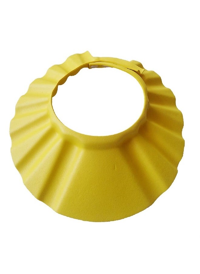 Shuiniba - Baby Safe Shampoo Shower Bathing Protection Soft Shower Cap Hat Wash Hair Shield for Children Kids (Yellow) - Image 1