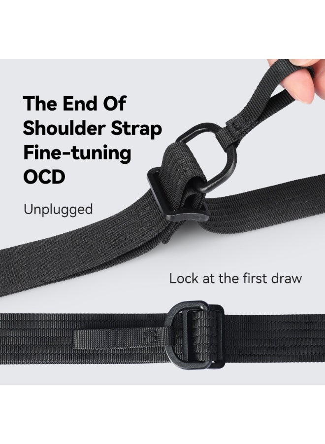 Mark Ryden MR-311 Crossbody Sling Bag for Men – Lightweight Water-Resistant Oxford Chest Bag with iPad Compartment, Removable Strap & Geometric Design – Urban Biker Shoulder Bag (Light Line Series) - Image 5