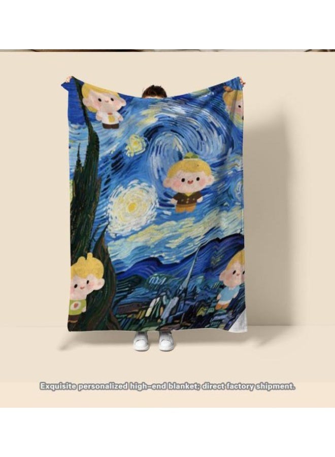 general Baby and children's cartoon flannel thin blanket (warm and comfortable, suitable for sleep, game use) 70cm*100cm - Image 3