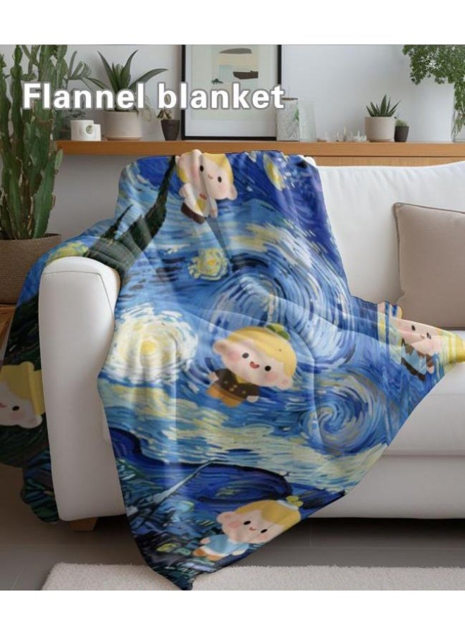 general Baby and children's cartoon flannel thin blanket (warm and comfortable, suitable for sleep, game use) 70cm*100cm - Image 5