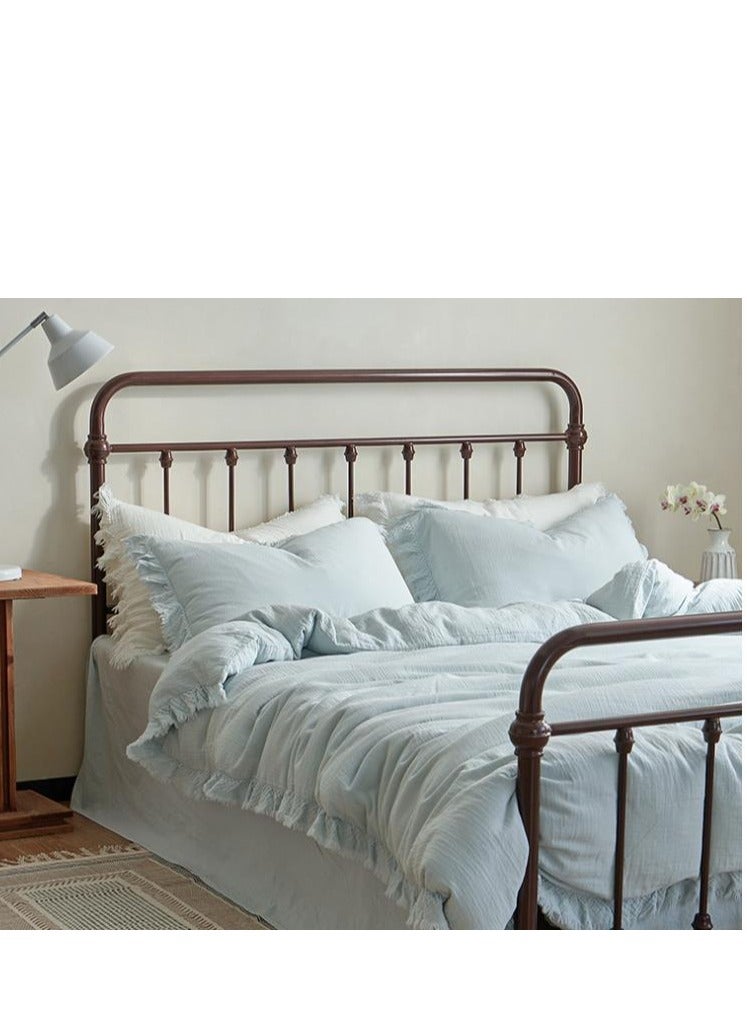 Bed Sheet Style — French  Double-Layer Cotton Mother And Baby Grade Bedding Set Of Four Pieces - Image 3