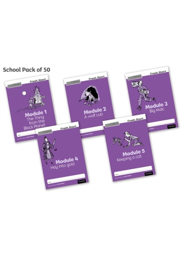 Read Write Inc Fresh Start Modules 1 5 School Pack of 50 - Paperback