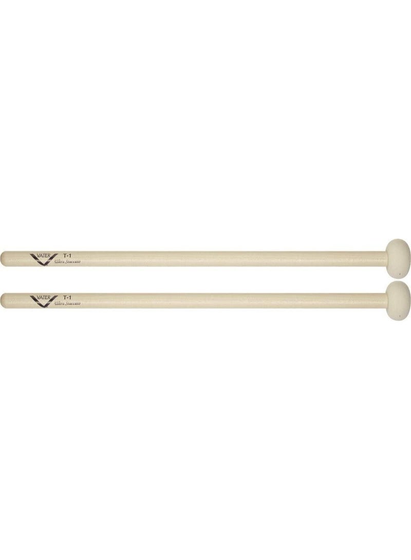 Vater VMT1 T1 Ultra Staccato Timpani, Drumset & Cymbal Mallets, Pair - Image 4