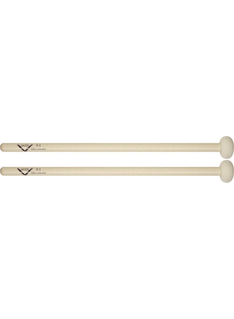Vater VMT1 T1 Ultra Staccato Timpani, Drumset & Cymbal Mallets, Pair - Image 2
