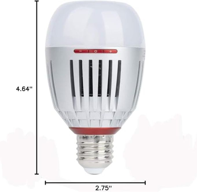 Aputure Accent B7C Smart Led Light Bulbs 7W Rgbww,Tlci 96+ Cri 95+ 2,000K-10,000K Adjustable 0-100% Stepless Dimming Cct/Hsi/Fx Mode App Control Built-In Battery/Ac Power Via E26/E27 Socket - Image 3