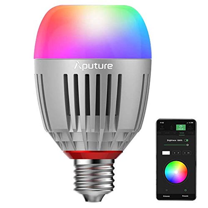 Aputure Accent B7C Smart Led Light Bulbs 7W Rgbww,Tlci 96+ Cri 95+ 2,000K-10,000K Adjustable 0-100% Stepless Dimming Cct/Hsi/Fx Mode App Control Built-In Battery/Ac Power Via E26/E27 Socket - Image 4