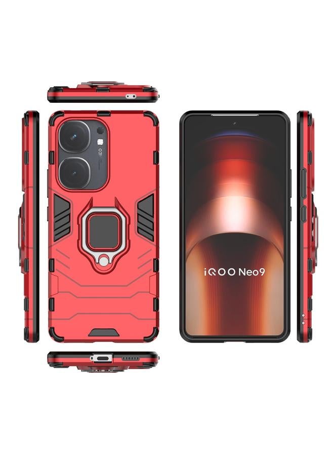 إيروريكس جراب لهاتف vivo iQOO Neo9 Pro / Neo9 جراب هاتف مقاوم للصدمات من البولي كربونات + حامل من مادة TPU - Image 3