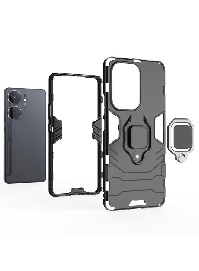 إيروريكس جراب لهاتف vivo iQOO Neo9 Pro / Neo9 جراب هاتف مقاوم للصدمات من البولي كربونات + حامل من مادة TPU - Image 4