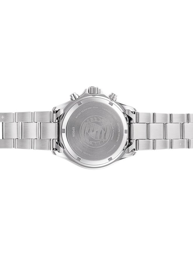 ORIENT Men Chronograph Analog Solar Stainless Steel Men's Watch RA-TX0201L - Image 2