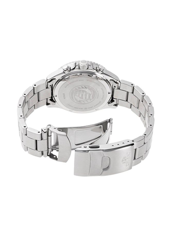 ORIENT Men Chronograph Analog Solar Stainless Steel Men's Watch RA-TX0201L - Image 3