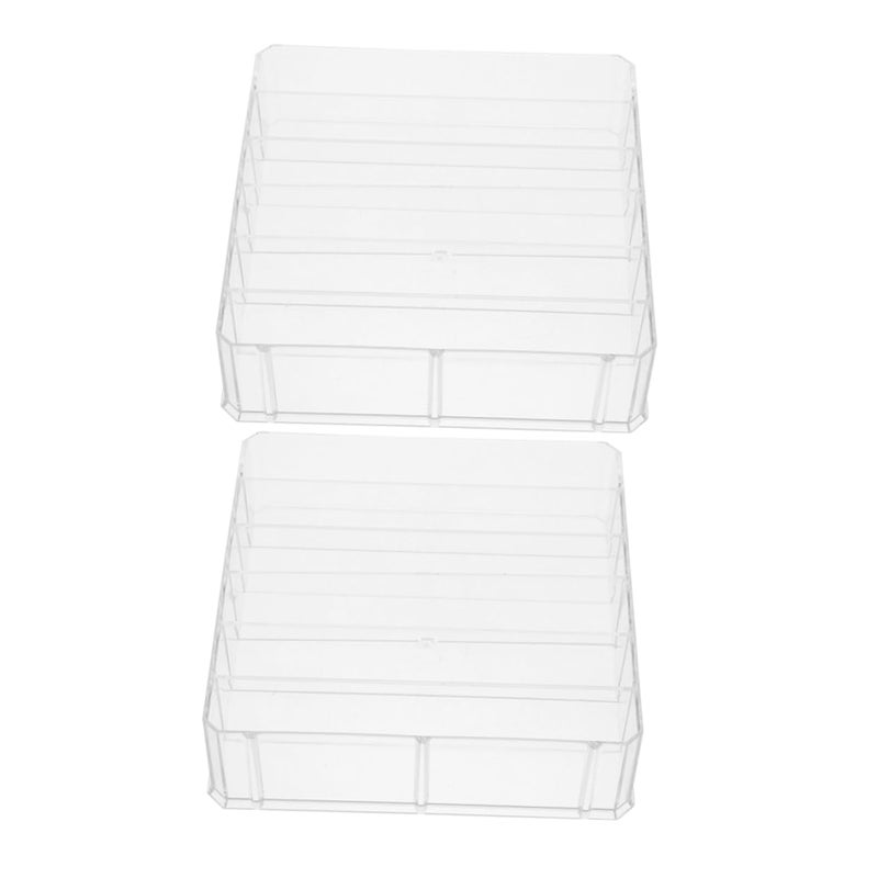 2Pcs Acrylic Cash Holder Storage Box For Bills Coins Phone Display Modern Money Organizer - Image 2