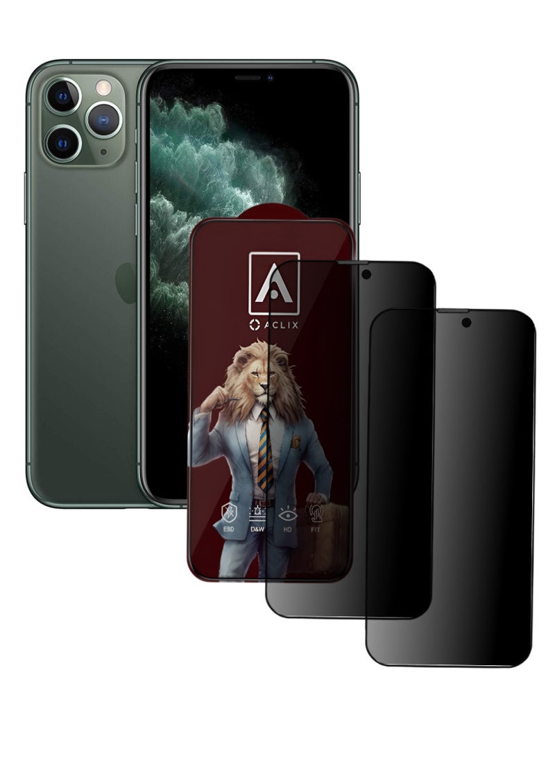 أكاليكس قطعتين، واقي شاشة عالي الجودة لهاتف آيفون 11 برو - Image 1