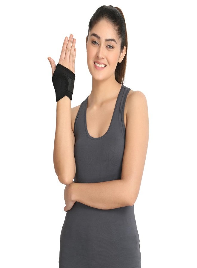 Comfo Smart دعامة معصم كومفو الذكية مع نيوبرين للإبهام للرجال والنساء | دعامة لتخفيف آلام المعصم ودعمه في حالات الإصابات الرياضية والكسور وإصابات الإبهام | دعامة معصم قابلة للتعديل ومريحة - Image 3