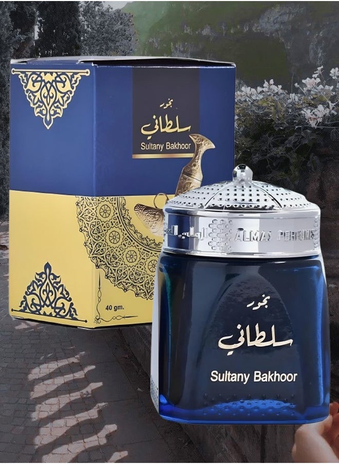 الماس للعطور 5 قطع بخور سلطاني مبسوس 40 جرام  - Image 2