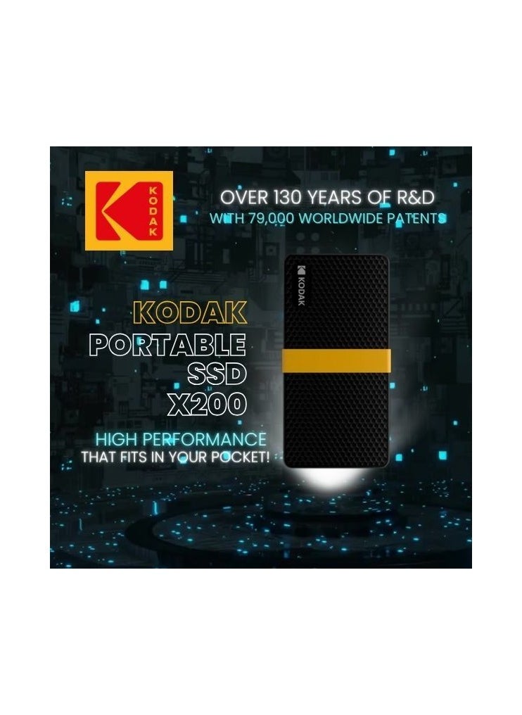 Portable Hard Drives SSD X200 High Performance External SSD 512GB