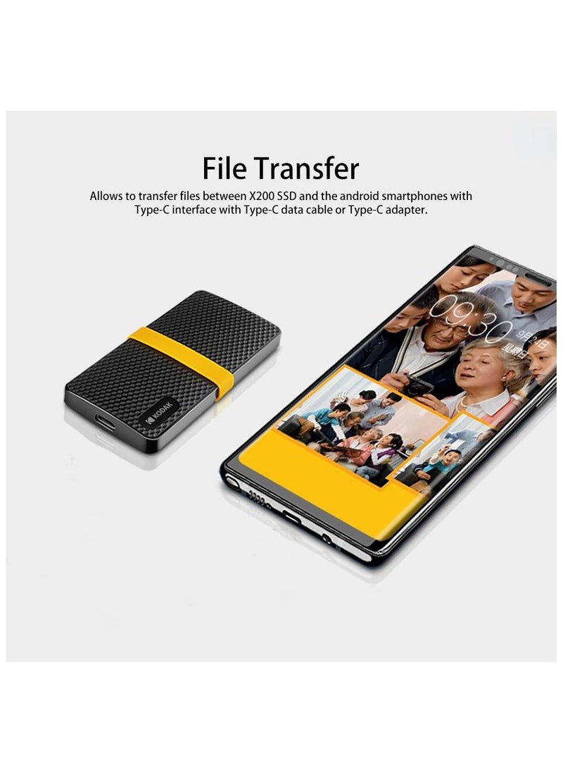 Portable Hard Drives SSD X200 High Performance External SSD 512GB