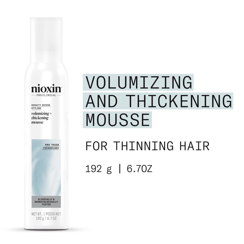 Nioxin Density Defend Styling Mousse | Volumizing + Thickening Support | 6.7 Fl oz. - Image 2