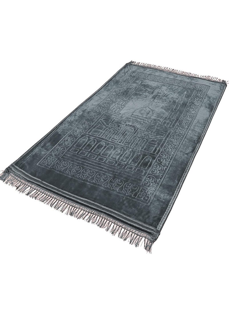T G H Premium Anti-Slip Prayer Mat for Comfortable Praying, Adhesive Protective Backing, Corrosion-Resistant, Durable Design (80x120 cm)  - Image 1