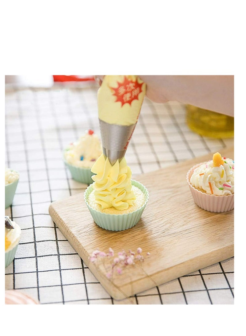 Fissman 6-Piece Cupcake Molder, Silicone Cupcake Muffin Baking Cups, Reusable Non-Stick Cake Molds Sets, Baking Cup Liner Molds  - Image 3