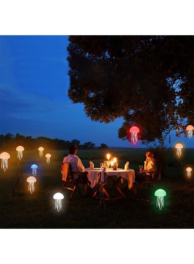 Voice Control Jellyfish Lamp with Dancing Legs – RGB Gradient LED Bedside Night Light Rechargeable Jellyfish Table Lamp Touch Sensor Mood Light Christmas Gift (Hanging & Base) - Image 3