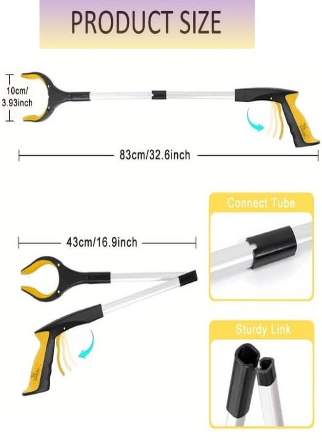 ZAEGO Folding Reacher Grabber Tool with Magnet Long Arm Pickup Tool – Litter Picker, Trash Grabber, Garbage Picker, Claw Extender for Elderly & Disabled. (Pack of 1) - Image 2