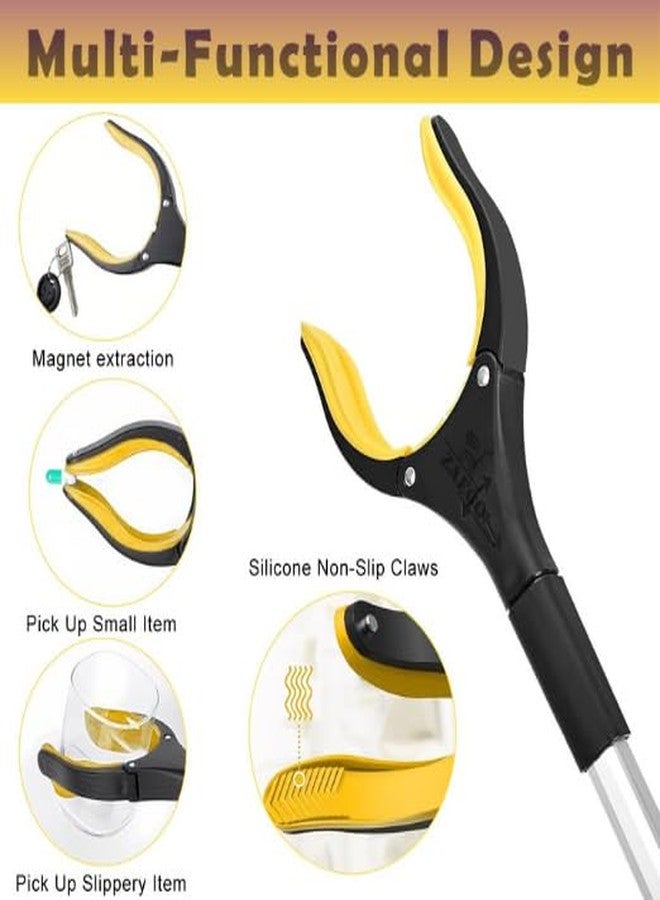 ZAEGO Folding Reacher Grabber Tool with Magnet Long Arm Pickup Tool – Litter Picker, Trash Grabber, Garbage Picker, Claw Extender for Elderly & Disabled. (Pack of 1) - Image 3