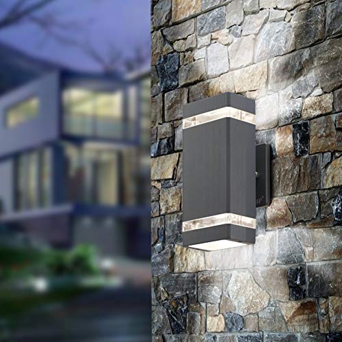 LMP 2 Pack LED Square Up and Down Lights Outdoor Wall Light，Body in Aluminum Waterproof Outdoor Wall Lamps，3000k 5W with Certificate ETL - Image 3