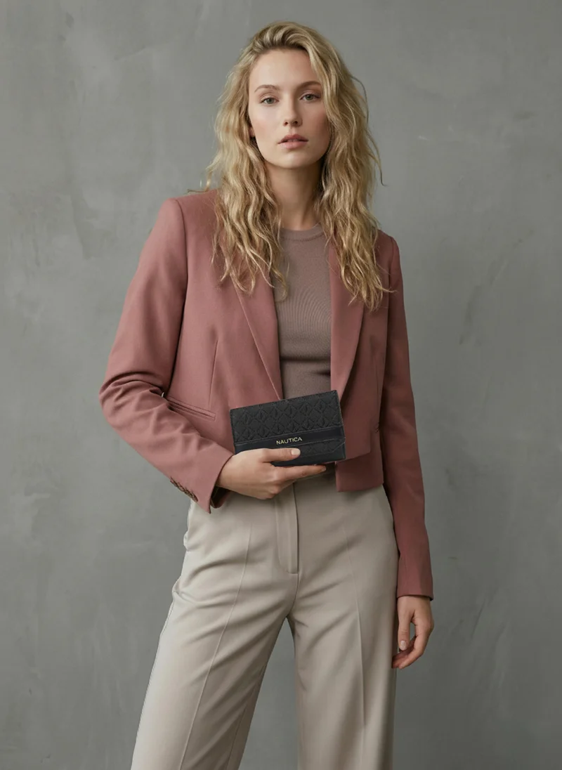 NAUTICA ANA Tri-Fold Monogram Wallet