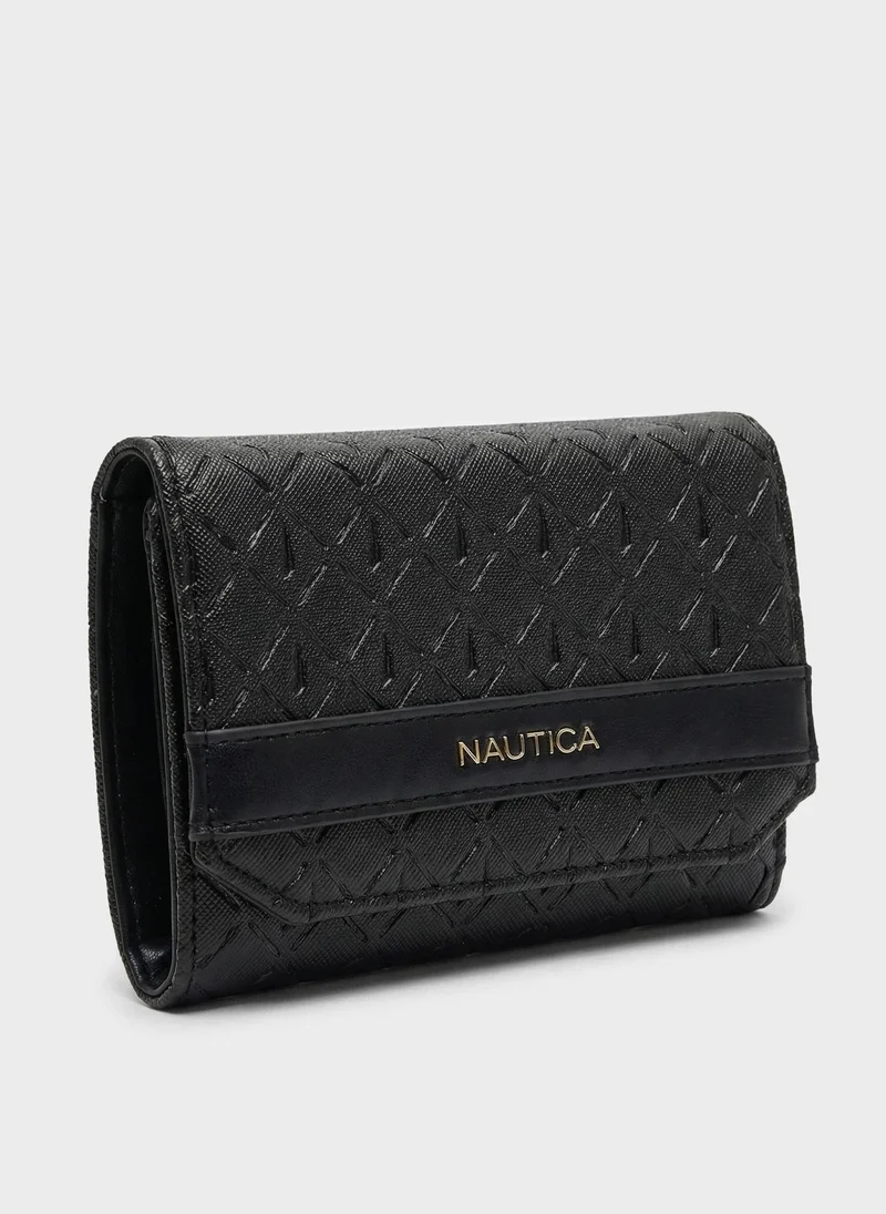 NAUTICA  ANA Tri-Fold Monogram Wallet for Women | Best Price UAE