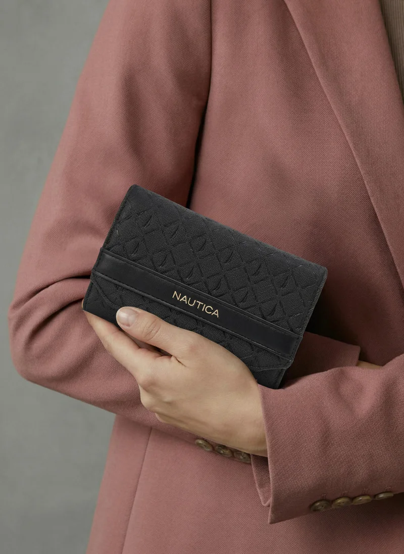 NAUTICA  ANA Tri-Fold Monogram Wallet for Women | Best Price UAE