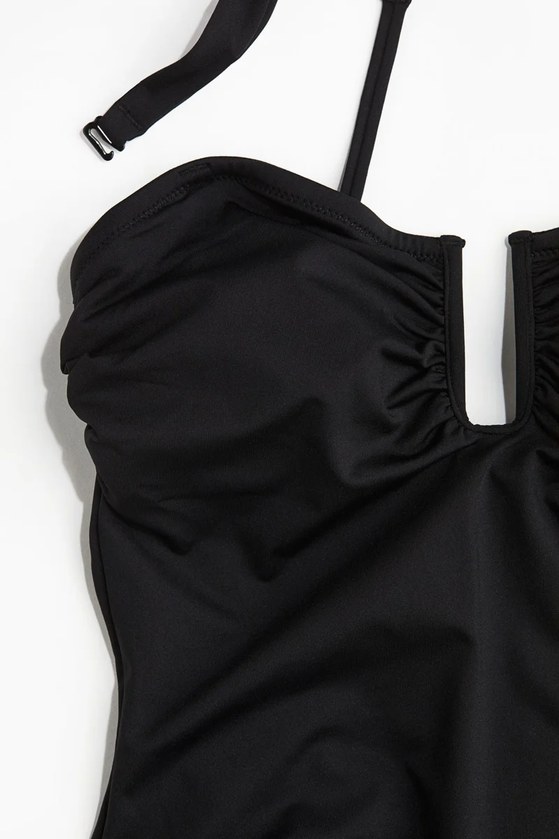 H&M Padded-cup bandeau swimsuit