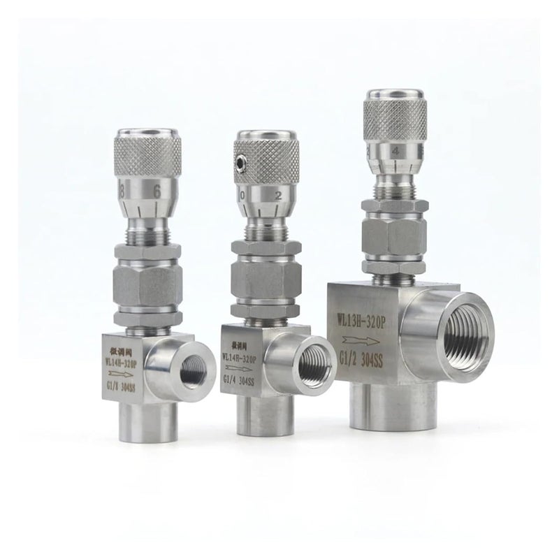 Stainless Steel 304 Needle Valve G 1 8 Inch Micro Metering Flow Regulator For Water Gas Oil - Image 5