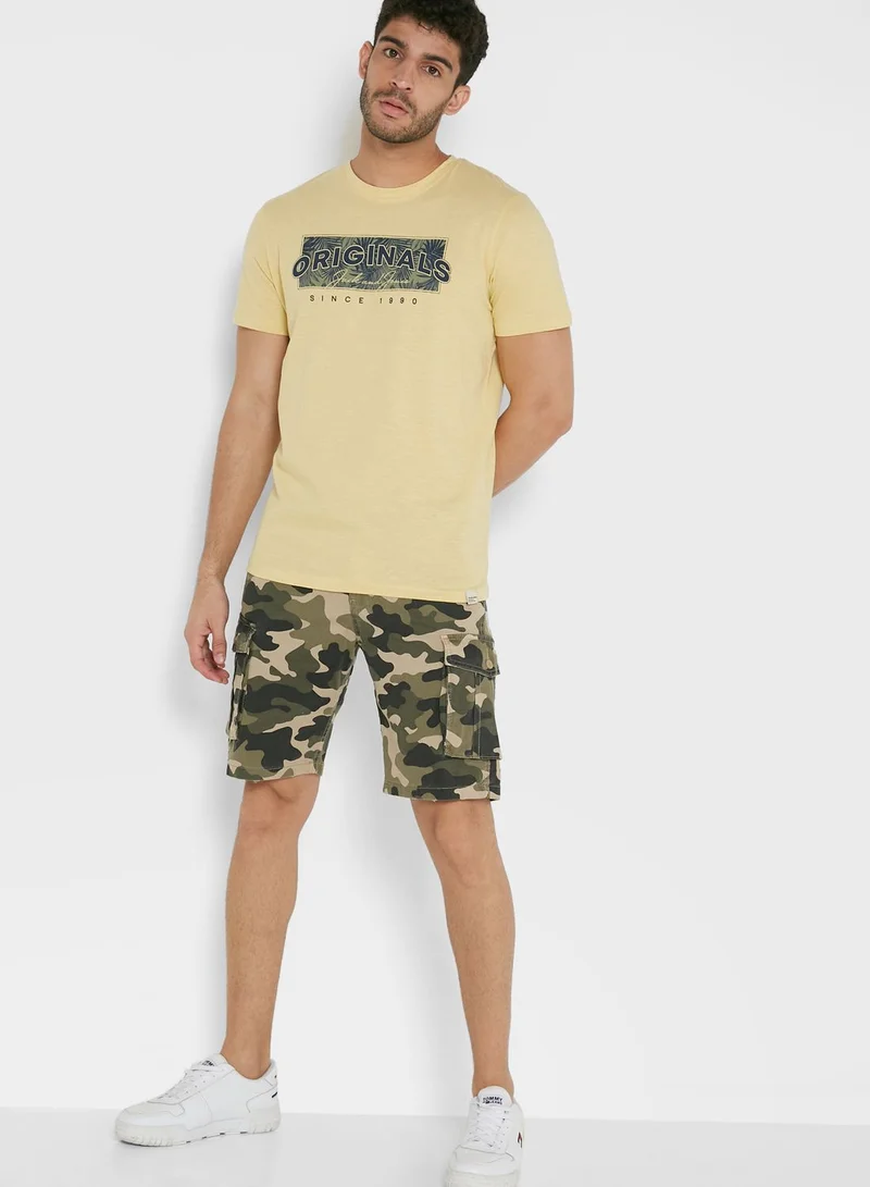 JACK & JONES Camo Cargo Shorts