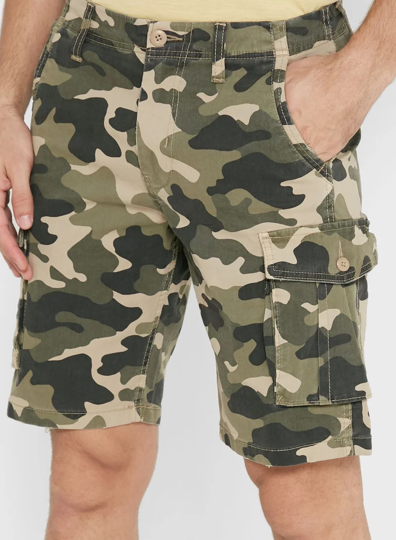 JACK & JONES Camo Cargo Shorts