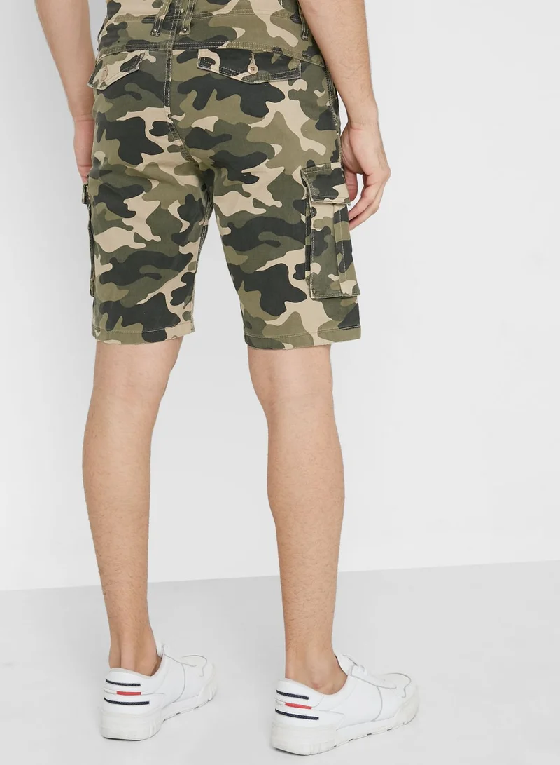 JACK & JONES Camo Cargo Shorts