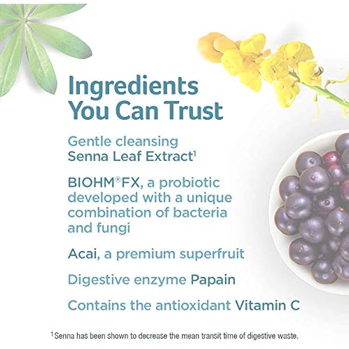 Purely Inspired Detox Cleanse | 7 Day Cleanse + Probiotics | Acai Berry | Whole Body Detox for Women & Men | Senna Leaf, Probiotics & Digestive Enzymes | 60 Count - Image 2