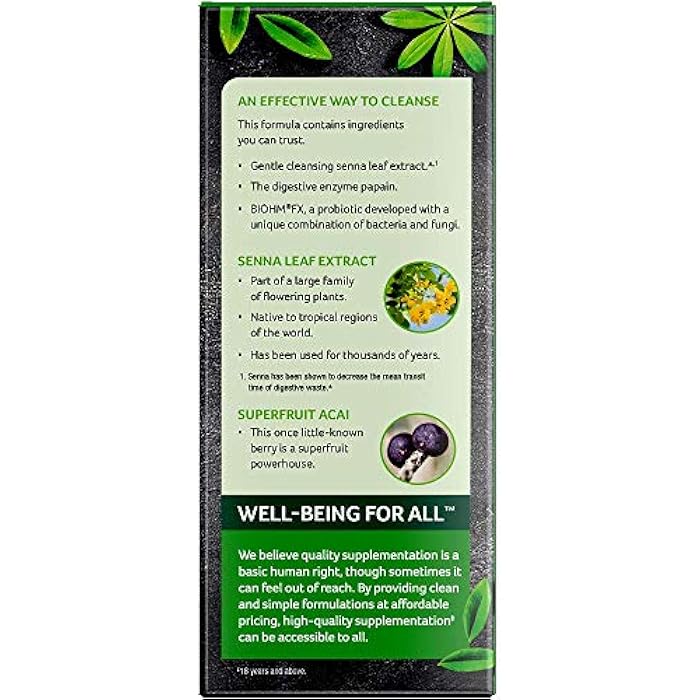 Purely Inspired Detox Cleanse | 7 Day Cleanse + Probiotics | Acai Berry | Whole Body Detox for Women & Men | Senna Leaf, Probiotics & Digestive Enzymes | 60 Count - Image 5