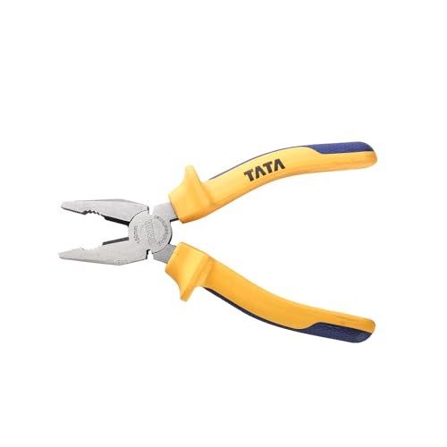 AGRICO TATA Agrico 6 Inch Insulated Combination Plier | Electrical Plier with Anti-Slip Grip | Chrome Vanadium Steel for Cutting, Gripping, Bending & Pulling (Multicolor) - Image 2