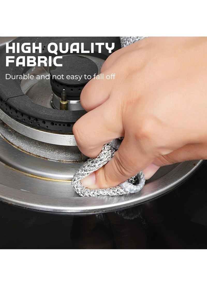 Oasisgalore 5 Pack New Multipurpose Double Layer Wire Dishwashing Rags, Reusable Scrubbing Pads for Wet and Dry Use. - Image 3