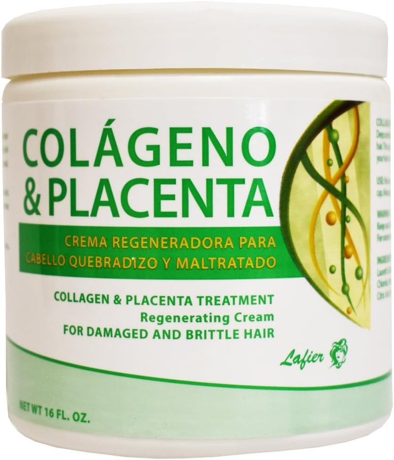 Lafier Collagen & Placenta Regenerating Cream for Damaged Hair - 16oz - Image 1