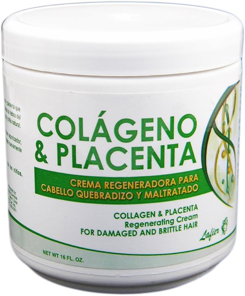 Lafier Collagen & Placenta Regenerating Cream for Damaged Hair - 16oz - Image 4