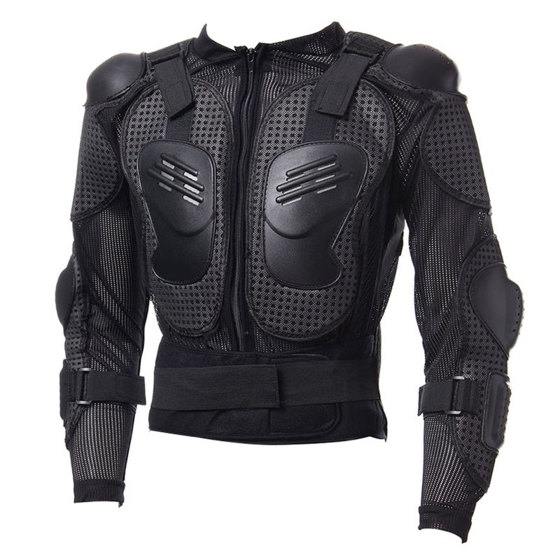 Full Body Motorcycle Riding Jacket Armor Spine Shoulder Chest Protection - Image 1