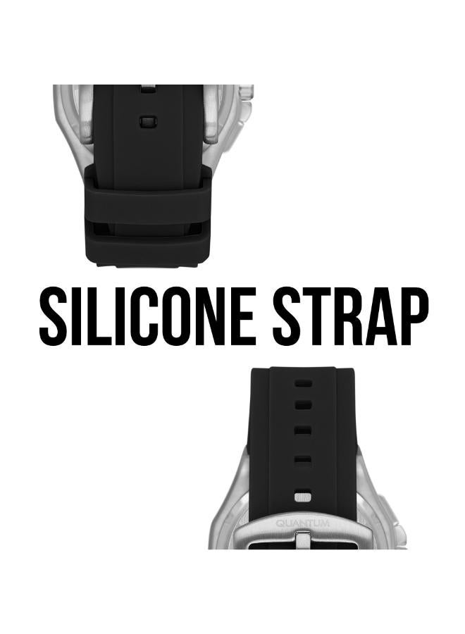 Quantum Men's Silicone Chronograph Watch PWG1147.361 - 43.5 mm - Image 5